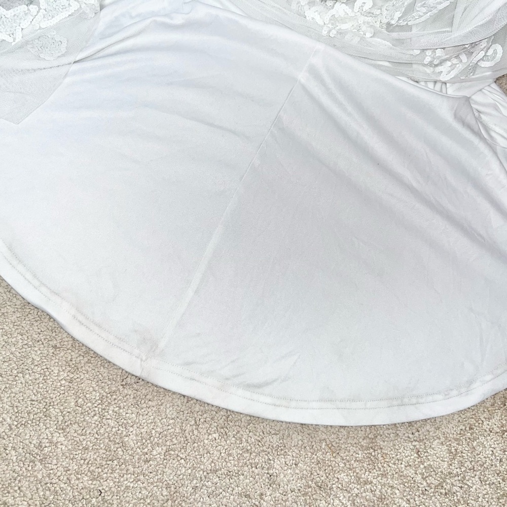 Everlasting Passion White Sequin Beaded Backless Maxi Wedding Dress by Lulus - Picture 14 of 14